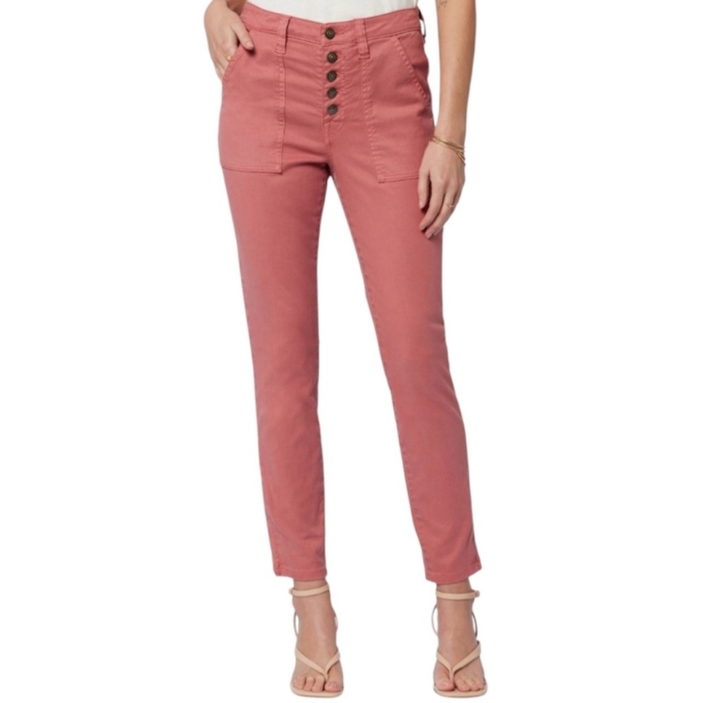 NWT - Pistola Patch Pocket, Button-Fly Slim Straight -Coral/Rose Jeans - Size 32